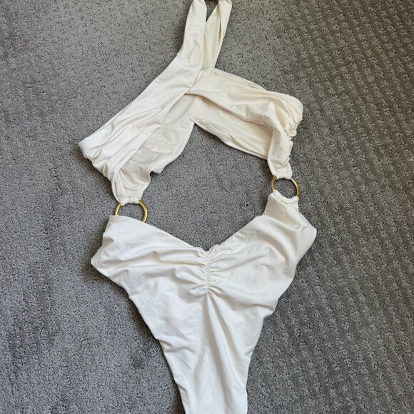 WeWoreWhat Asymmetric One-Piece - NWOT - Picture 5 of 9